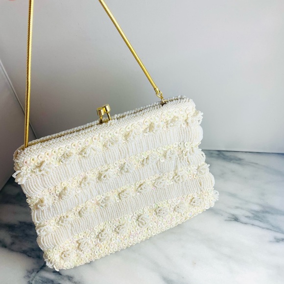 Vintage Hand Beaded Bag - Picture 3 of 5